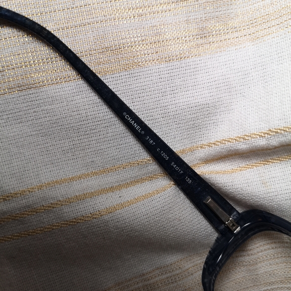 Chanel 3187  Blue 54-17 Tweed Blue Eyeglasses Frames Italy - Picture 9 of 13